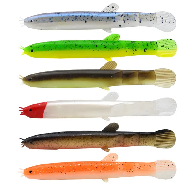 Verme silicone anguilla pesce morto 7,5 cm (confezione da 10)