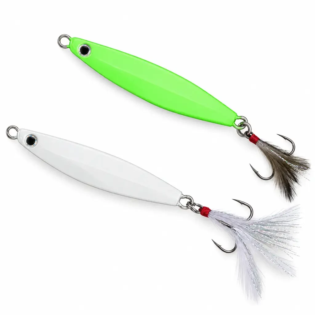 Jig fosforescente scanalato 7-40 g