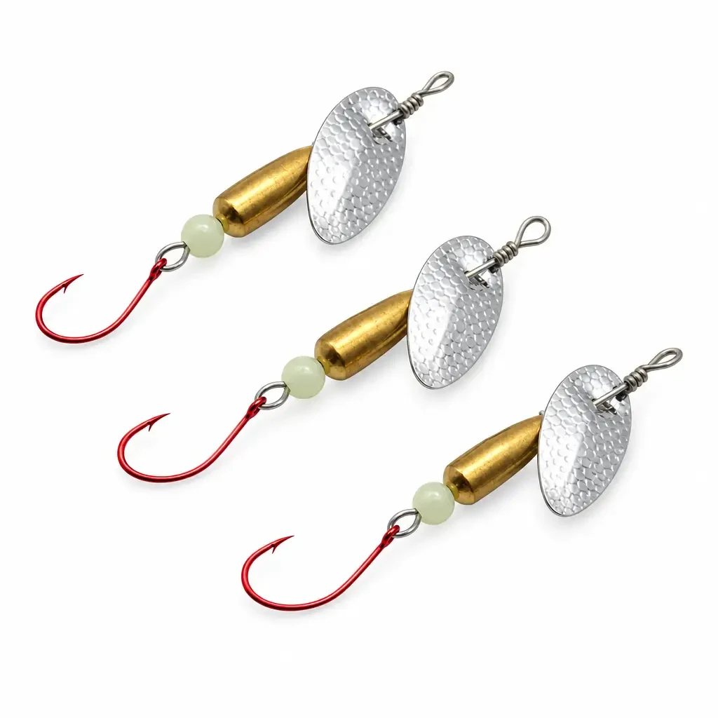 Spinner Fly Lure Single Hook 2.2-5.8g (Pack of 2)