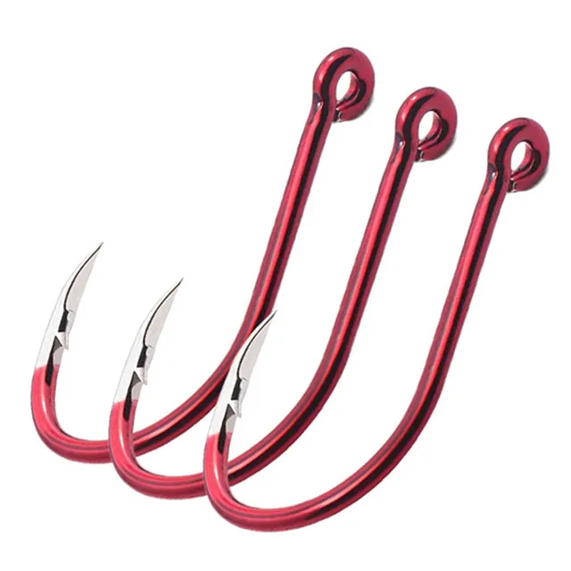 Bass Hook Needle Point Barbed Bend Mouth (Pack of 10)