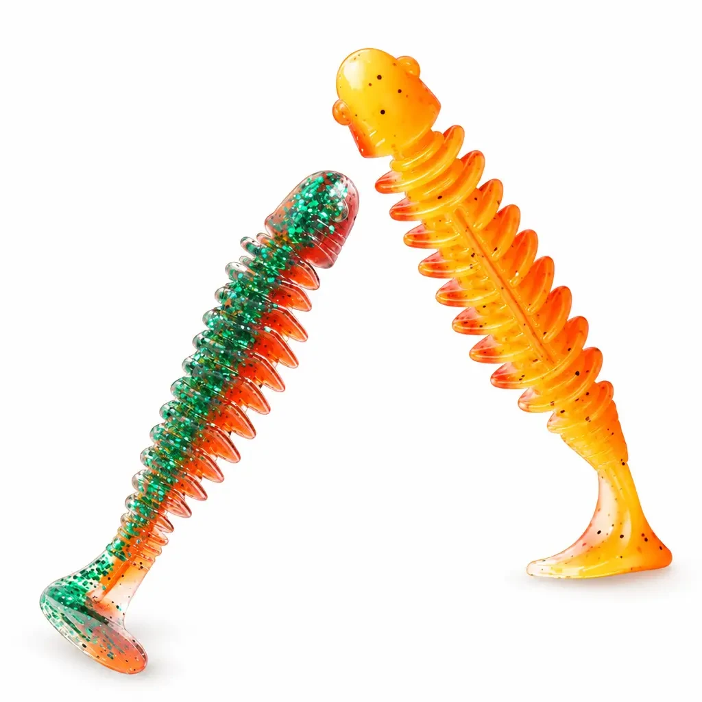 T Tail Soft Bait 5cm 6.5cm (Pack of 10)