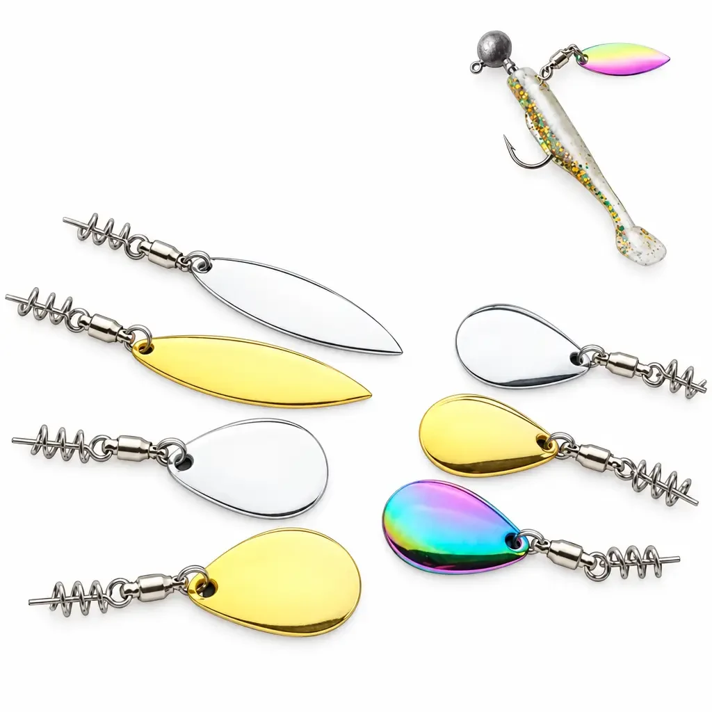 Willow Leaf Spinner Blade Water Drop (Pack of 4)