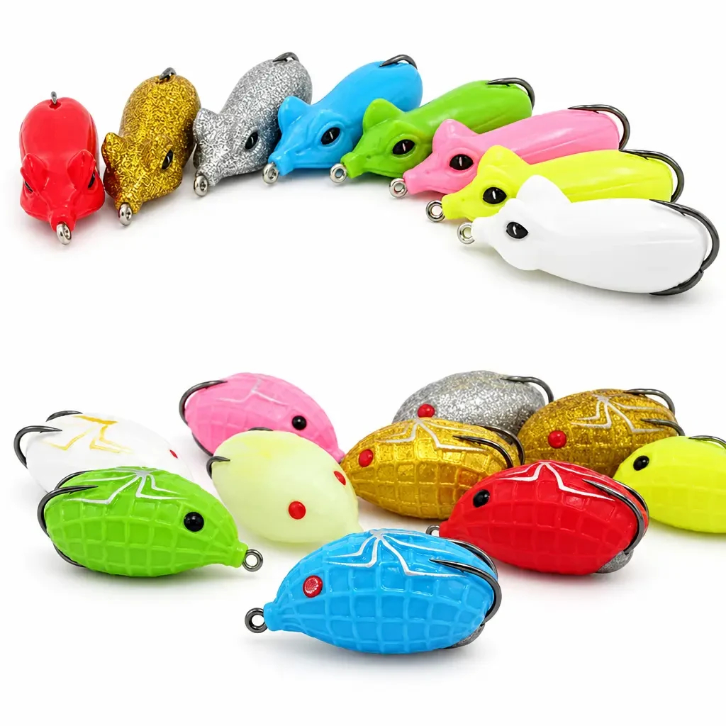 Spider Soft Plastic Frog Double Hook 55mm 14g