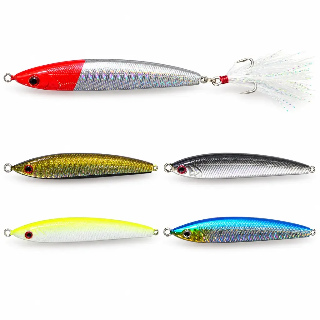 Bass Stickbait Sinking Pencil with Blood Groove Hook
