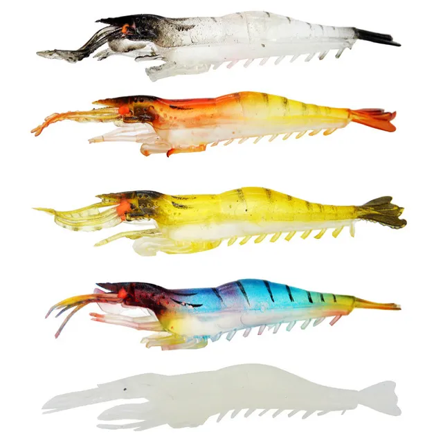 Esca gambero luminoso 9 cm (confezione da 5)