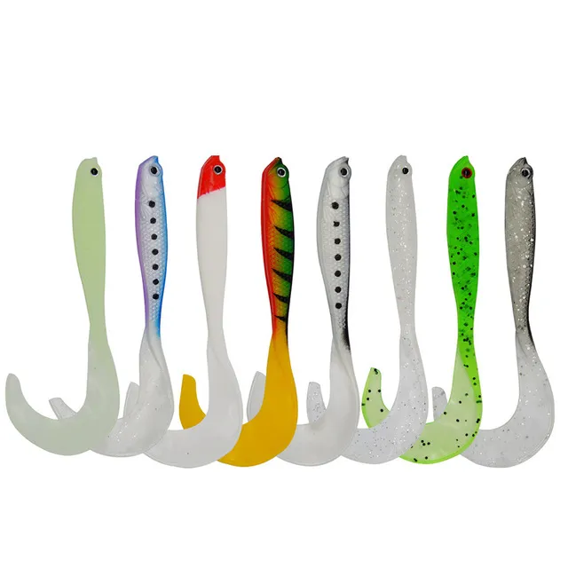 Soft Jerkbait Skirt Tail Hollow Belly 12.5cm (Pack of 3)