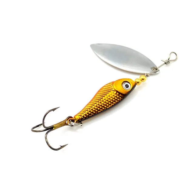 Gold Spinner Lure Small Fish Metal 10g