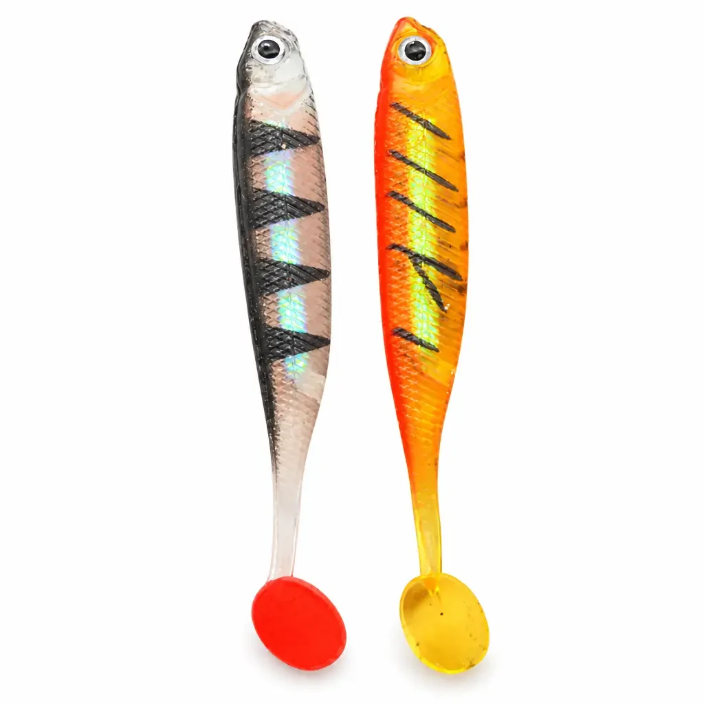 Rainbow Foil Paddle Tail Bait 7.5cm 2.2g (Pack of 3)