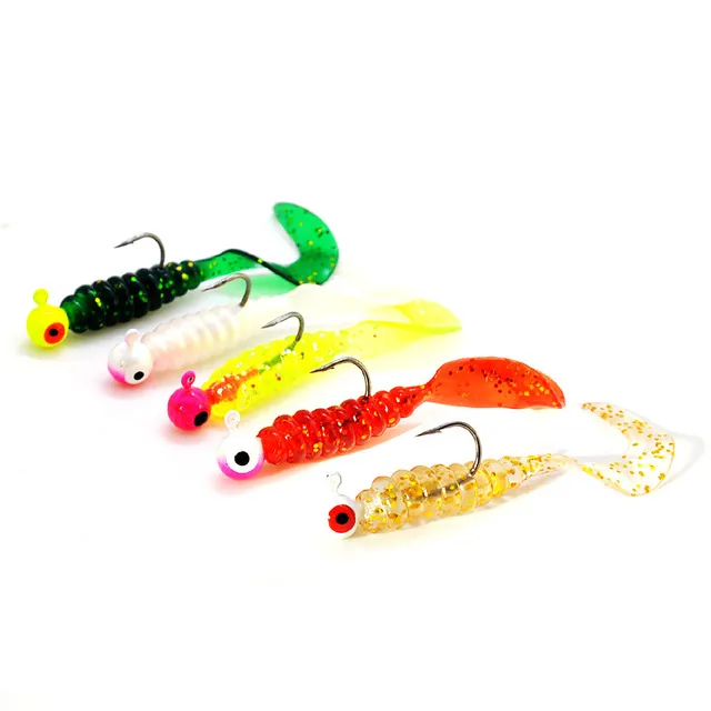 Grub coda riccia 6cm 3,5 g (confezione da 5)