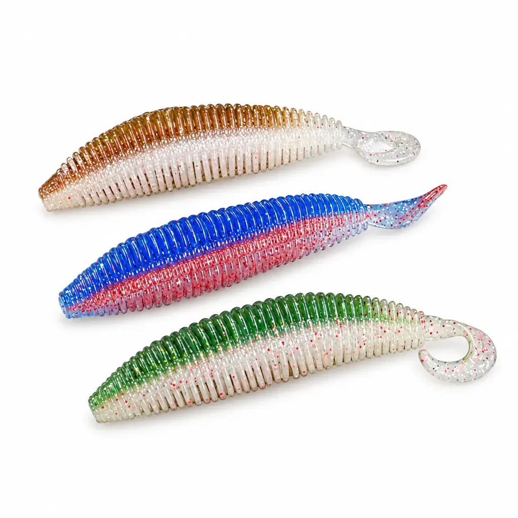 Worm silicone coda falce 10 cm 5 g (confezione da 5)
