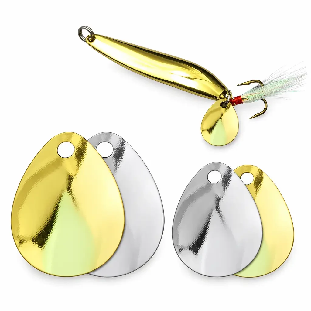 Gold Silver Spinner Blade 0.5g 0.8g