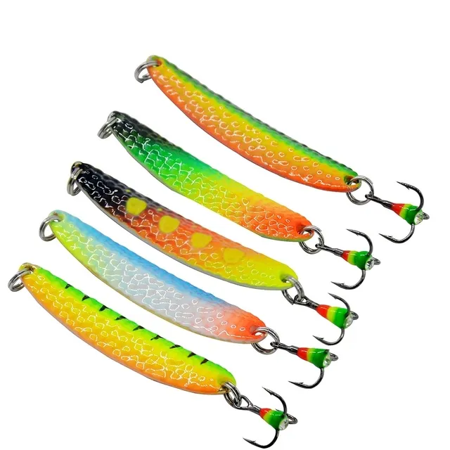 Ice Fishing Spoon 5g 10g Zinc Alloy for Trout