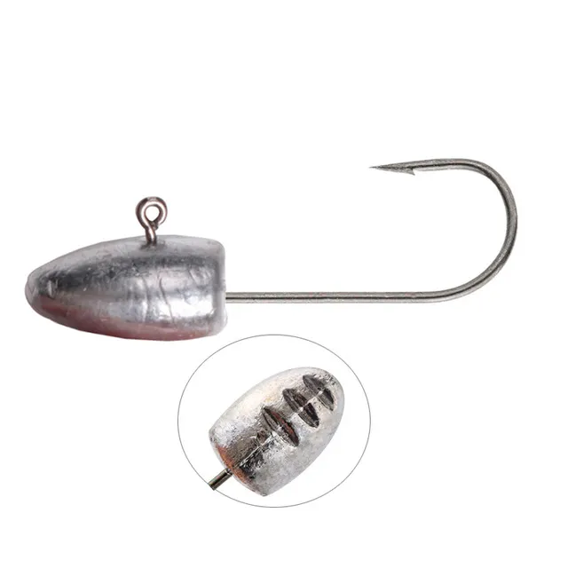 Fish Head Jig Hook Original Color 2g-20g