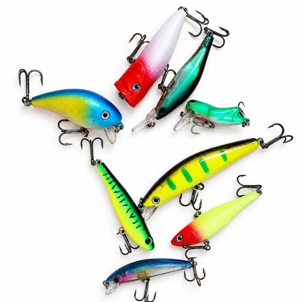 Hard Bait Lure Minnow VIB Popper Crank Pencil