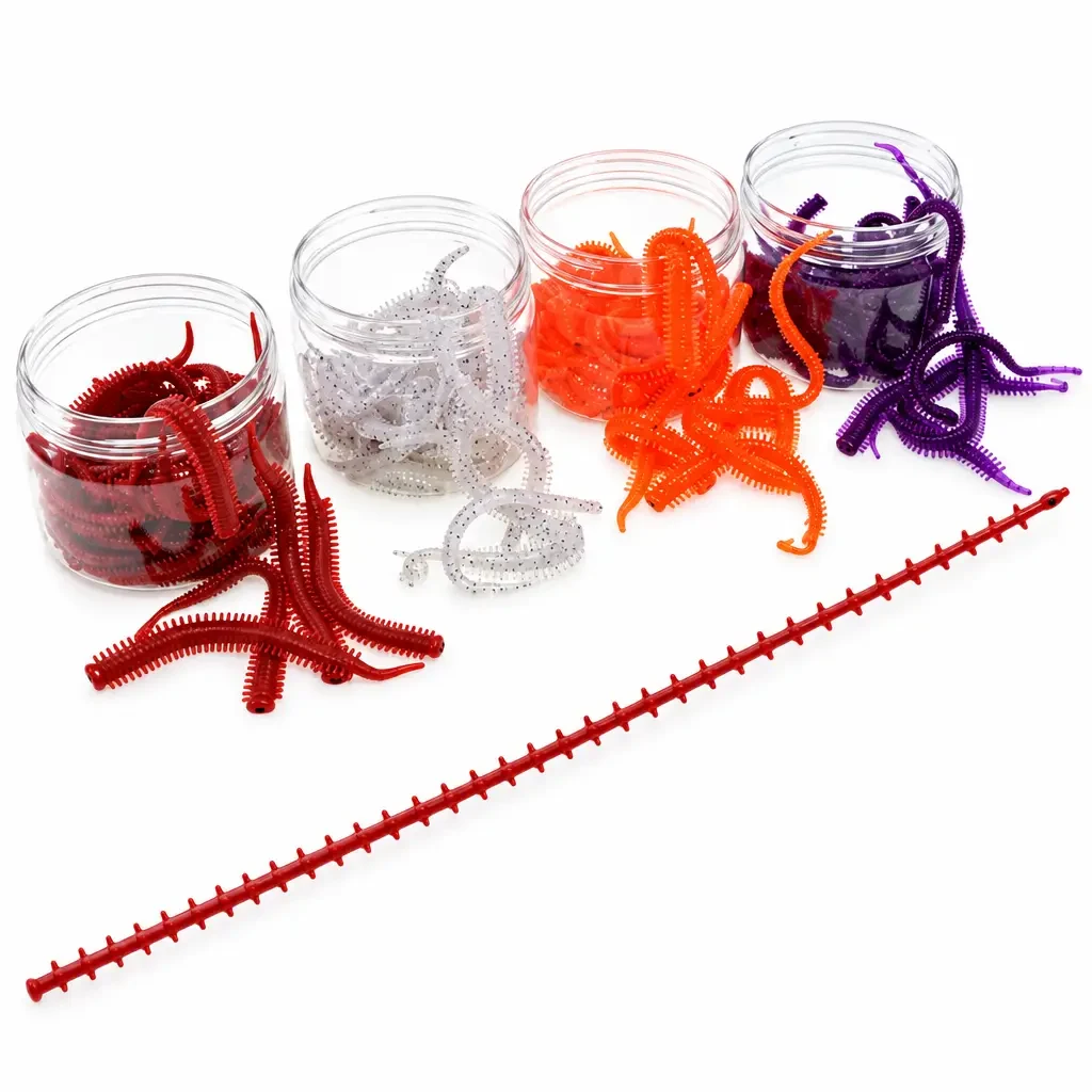 Verme silicone terra 8,5 cm 0,75 g (confezione da 10)
