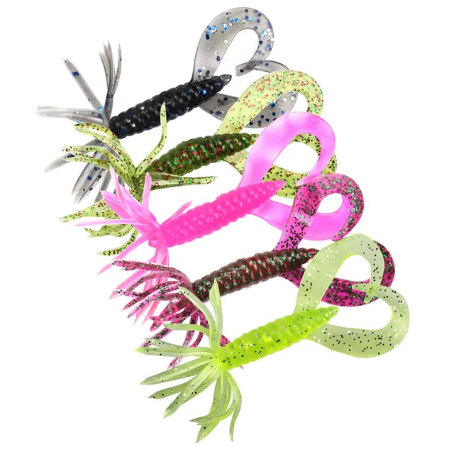 Double Tail Grub Umbrella Jig Head 6.5cm 1.8g (Pack of 5)