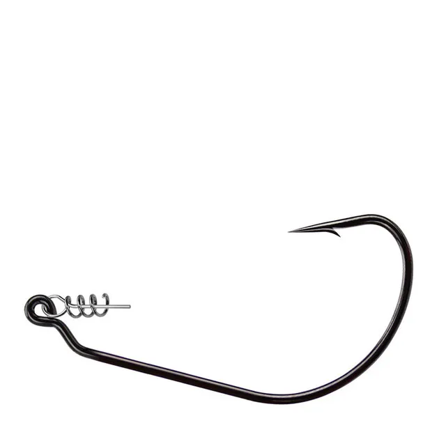 Soft Plastic Worm Hook with Lock (Pack of 10)